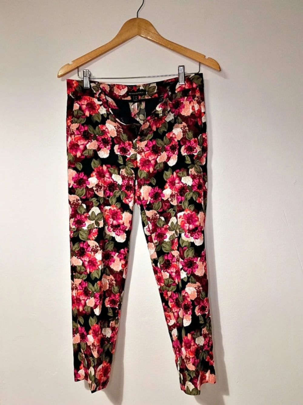 Banana Republic Sloan-Fit Floral Skinny Capri Ankle Pant
